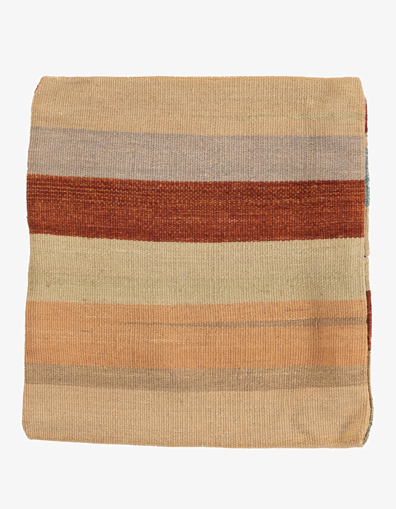 1' 5 x 1' 6  Hand Woven Pillow Wool Square Rug