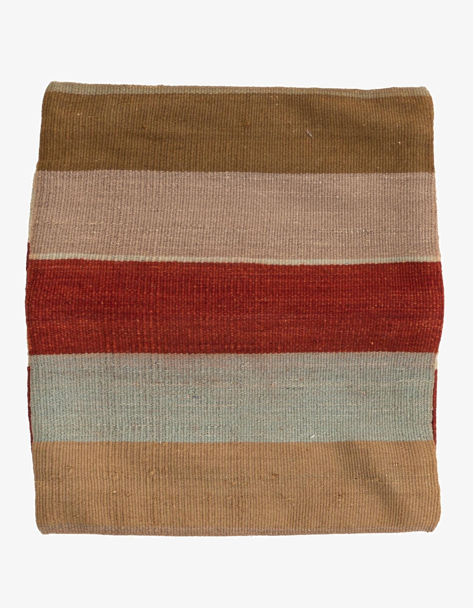 1' 5 x 1' 6  Hand Woven Pillow Wool Square Rug