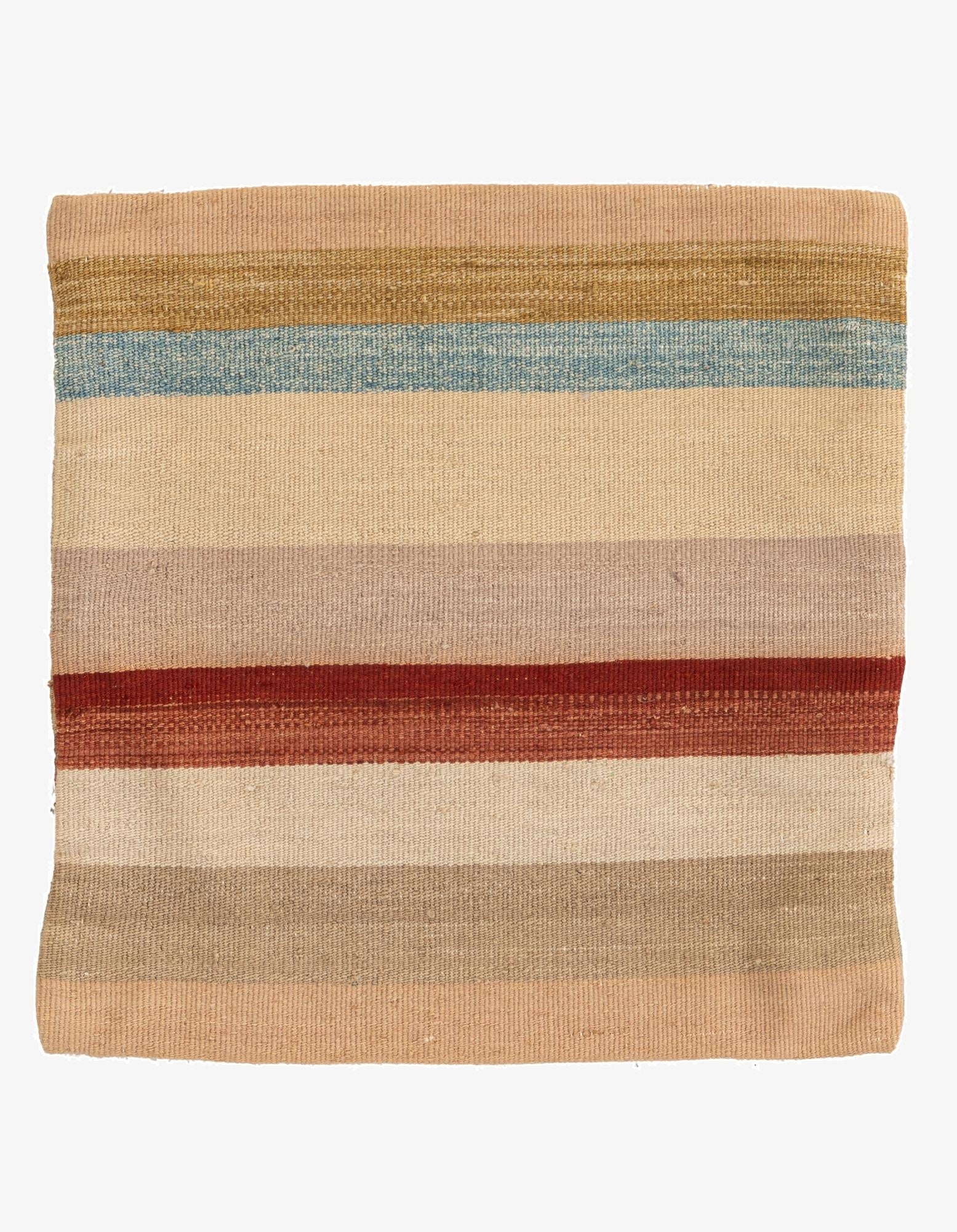 1' 6 x 1' 6  Hand Woven Pillow Wool Square Rug