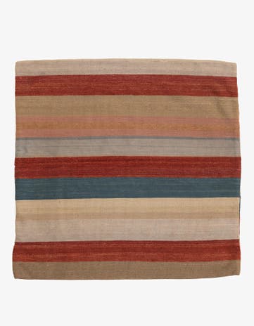 3' 2 x 3' 3 Hand Woven Pillow Wool Square Rug