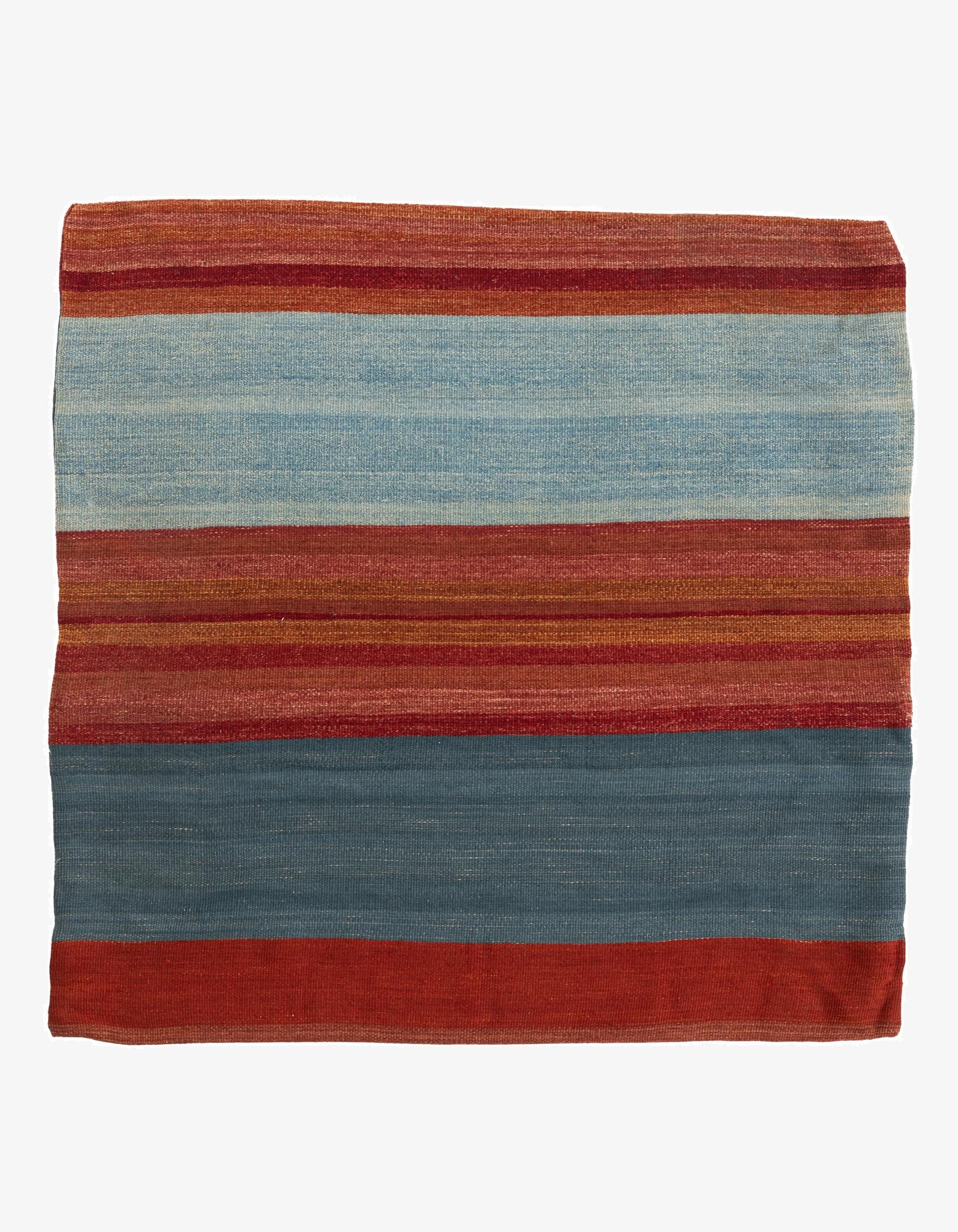 3' 2 x 3' 3  Hand Woven Pillow Wool Square Rug
