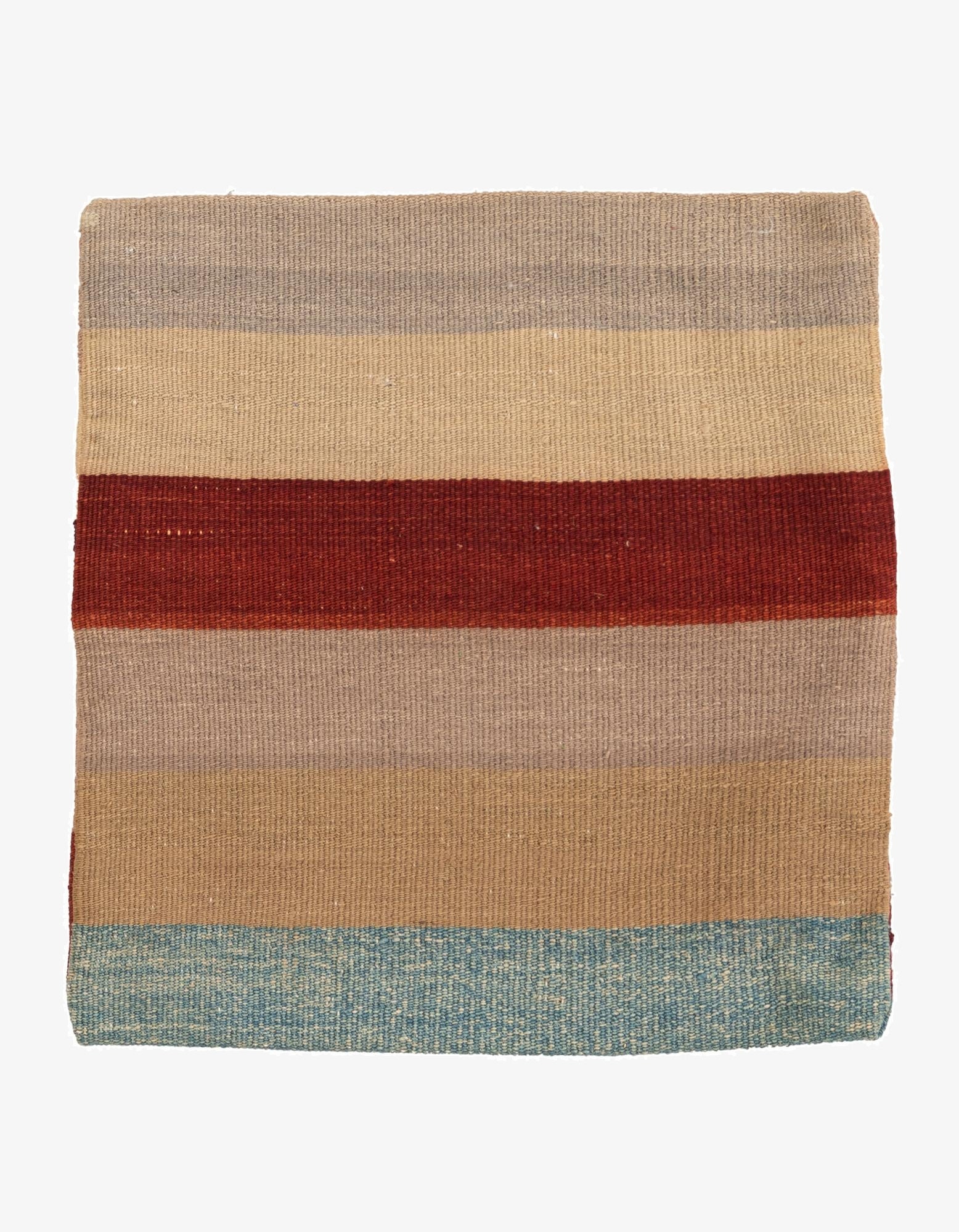 1' 5 x 1' 6  Hand Woven Pillow Wool Square Rug