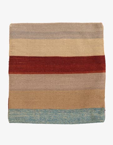 1' 5 x 1' 6 Hand Woven Pillow Wool Square Rug