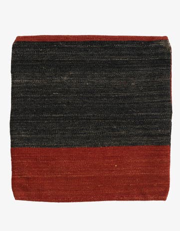 1' 6 x 1' 7 Hand Woven Pillow Wool Square Rug