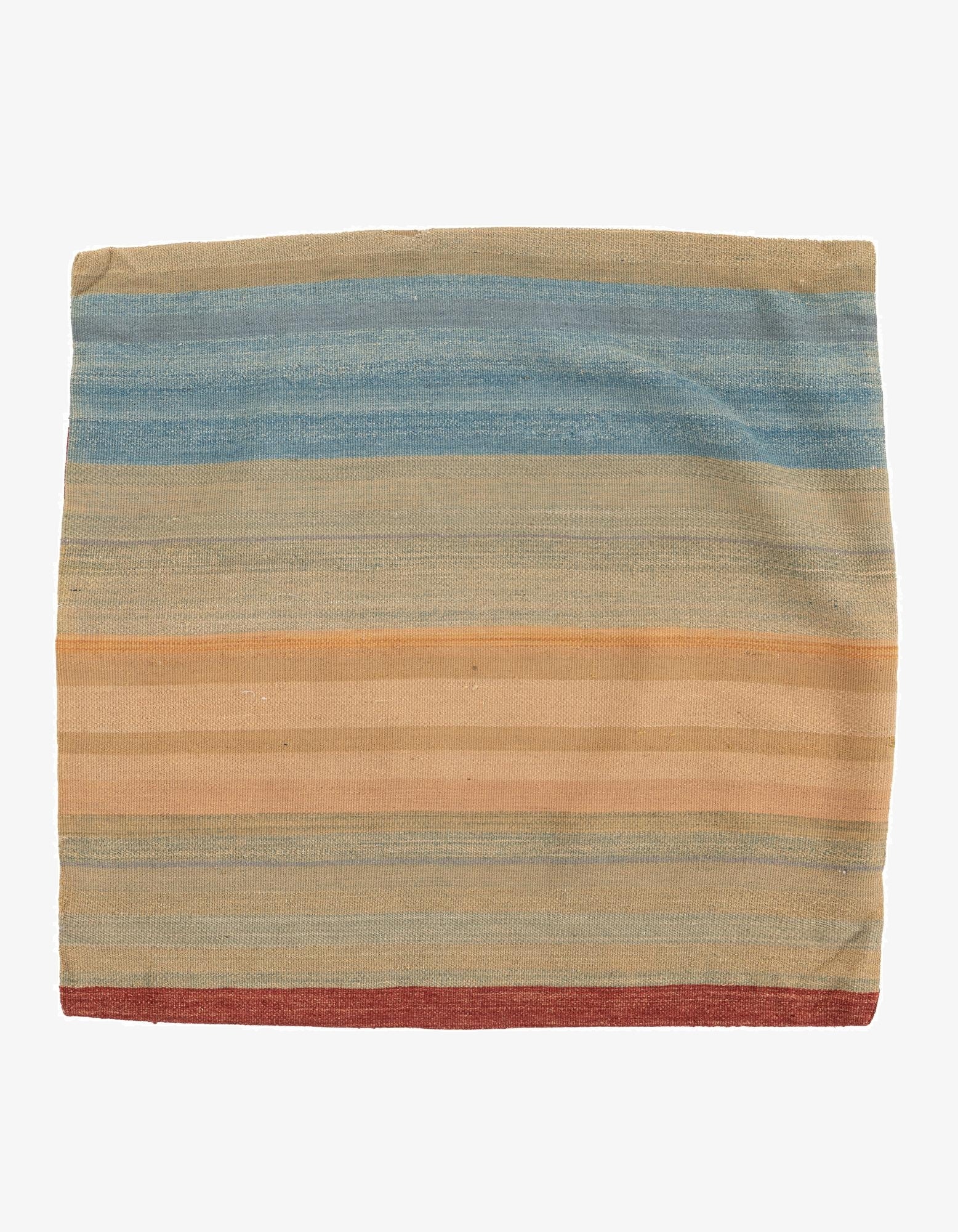 3' 2 x 3' 4  Hand Woven Pillow Wool Square Rug