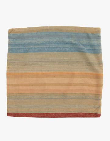 3' 2 x 3' 4 Hand Woven Pillow Wool Square Rug