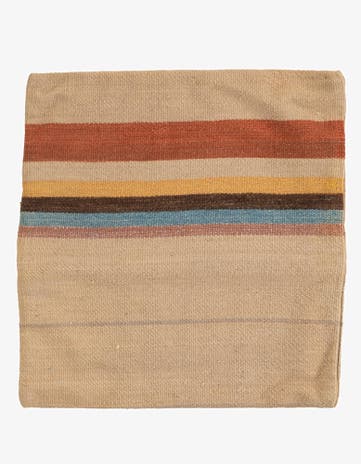 1' 7 x 1' 7 Hand Woven Pillow Wool Square Rug