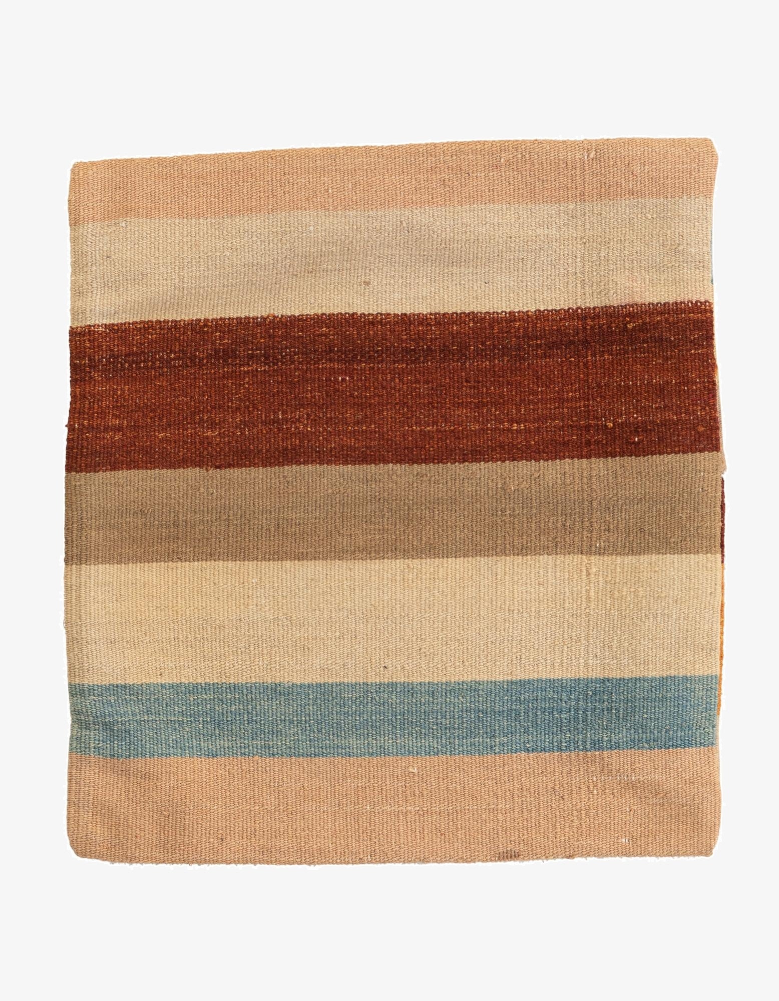 1' 4 x 1' 6  Hand Woven Pillow Wool Square Rug