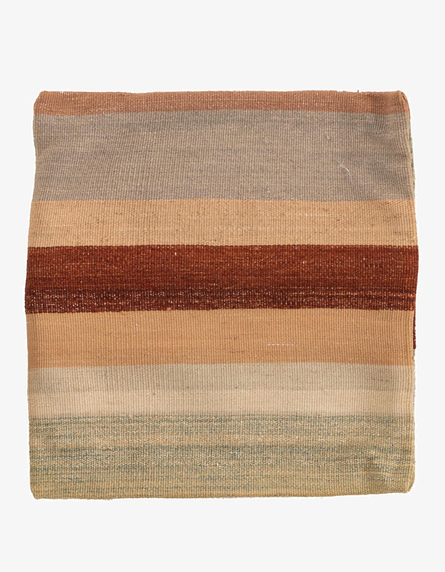 1' 6 x 1' 6  Hand Woven Pillow Wool Square Rug