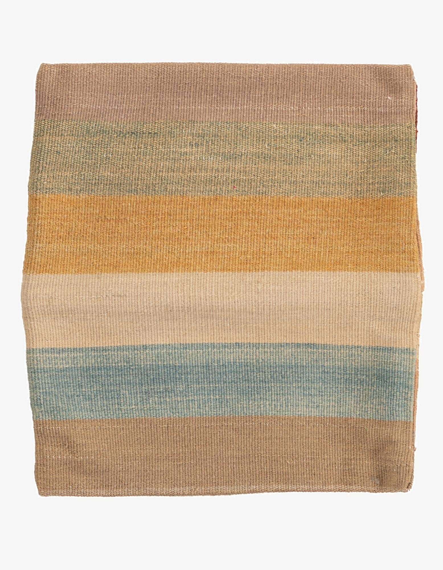 1' 5 x 1' 6  Hand Woven Pillow Wool Square Rug