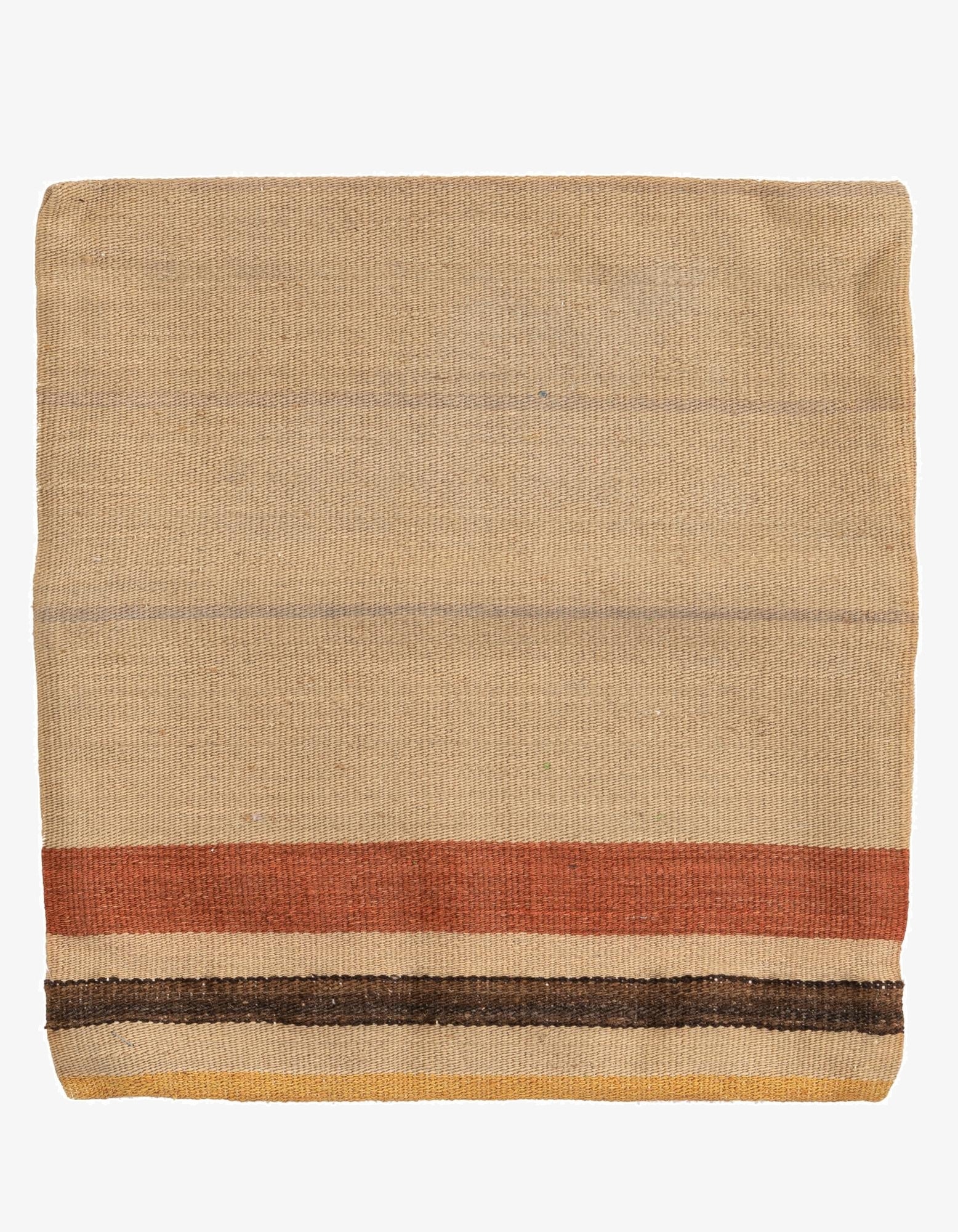 1' 7 x 1' 8  Hand Woven Pillow Wool Square Rug