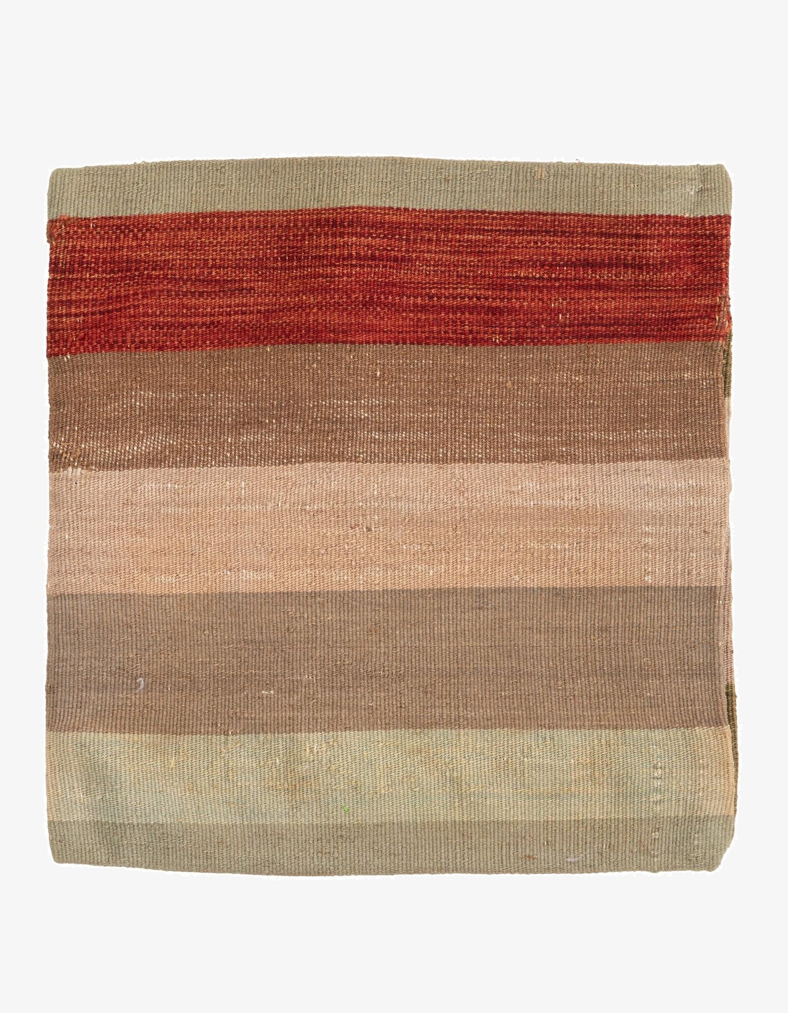 1' 5 x 1' 6  Hand Woven Pillow Wool Square Rug