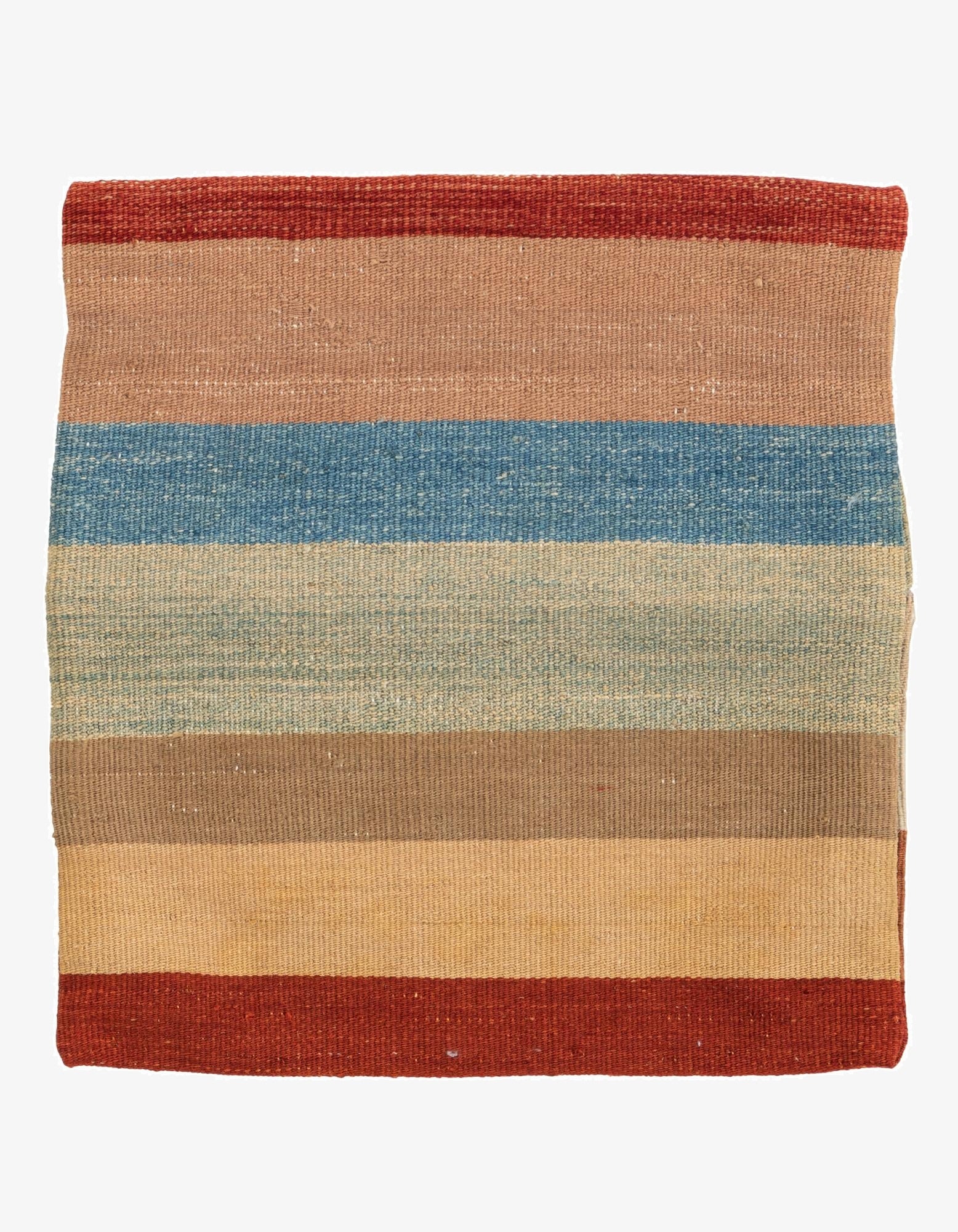 1' 5 x 1' 6  Hand Woven Pillow Wool Square Rug