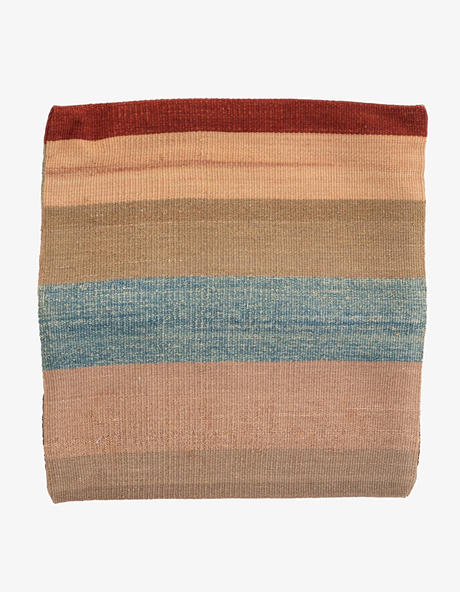 1' 5 x 1' 6  Hand Woven Pillow Wool Square Rug