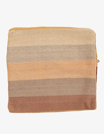 1' 5 x 1' 5 Hand Woven Pillow Wool Square Rug