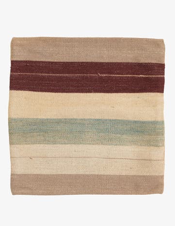 1' 6 x 1' 6 Hand Woven Pillow Wool Square Rug