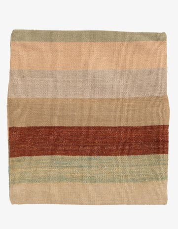 1' 5 x 1' 6 Hand Woven Pillow Wool Square Rug