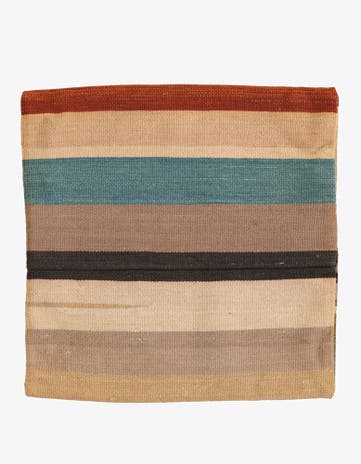 1' 7 x 1' 7 Hand Woven Pillow Wool Square Rug