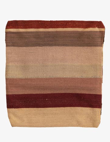 1' 6 x 1' 8 Hand Woven Pillow Wool Square Rug