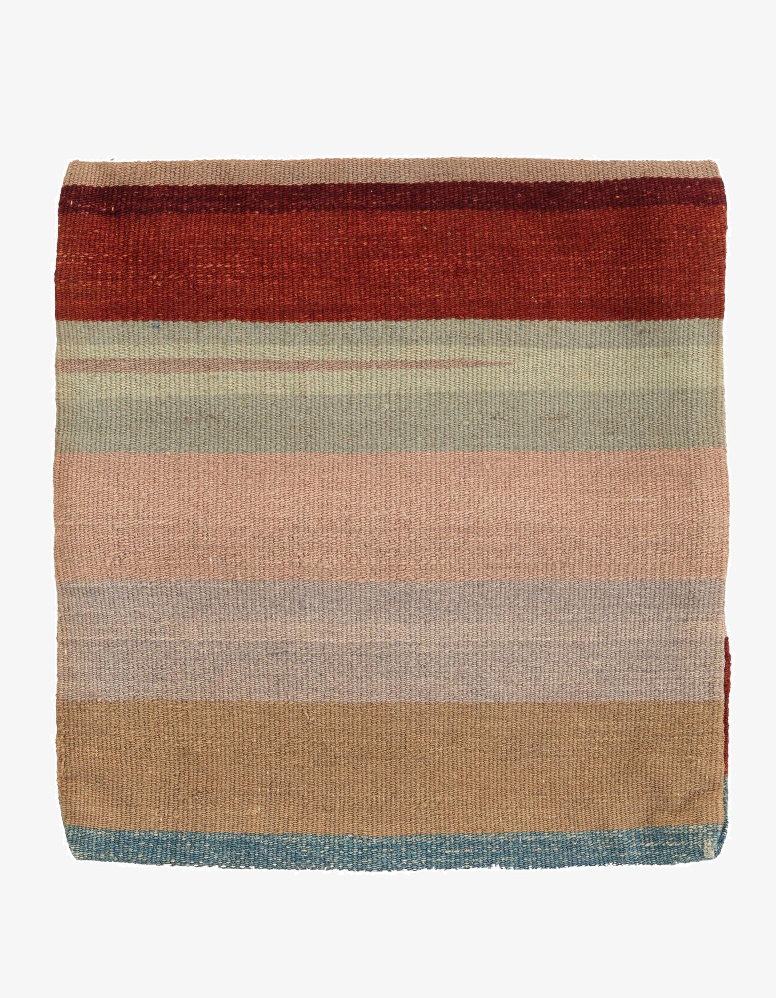 1' 5 x 1' 6  Hand Woven Pillow Wool Square Rug