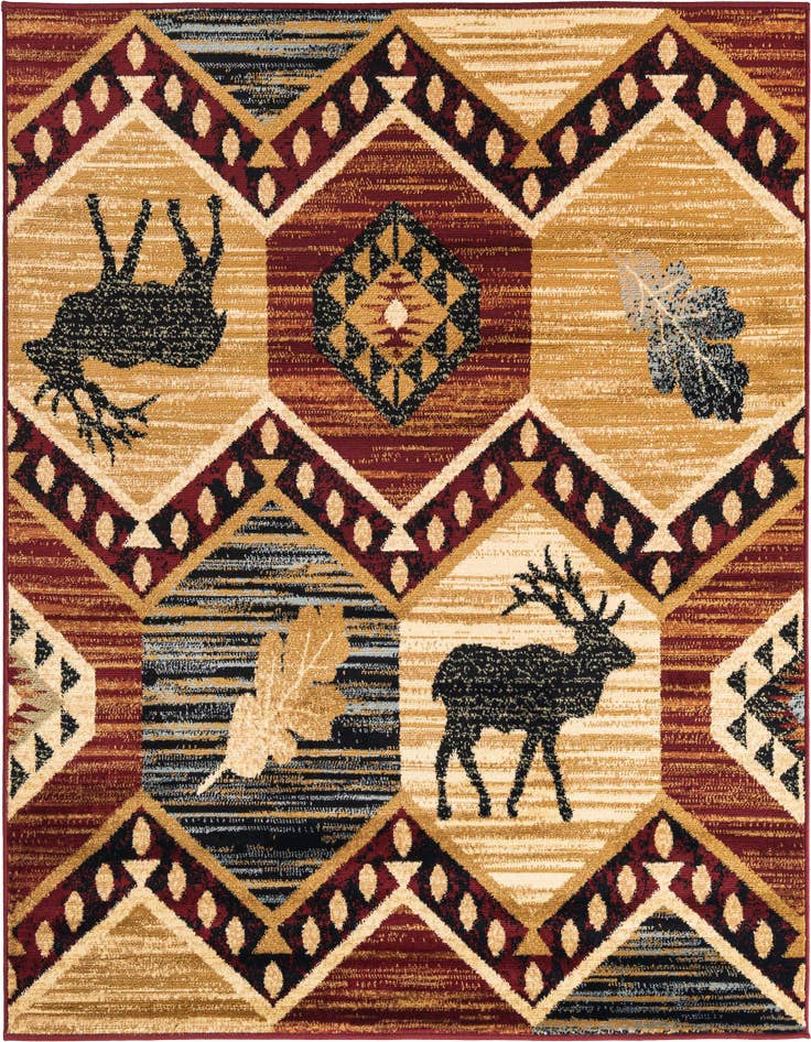 Detail image of 5' 3 x 5' 3 Pioneer Square Rug
