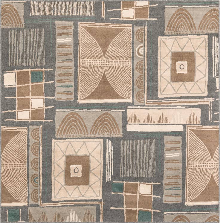 Detail image of 7' 10 x 7' 10 Safari Square Rug