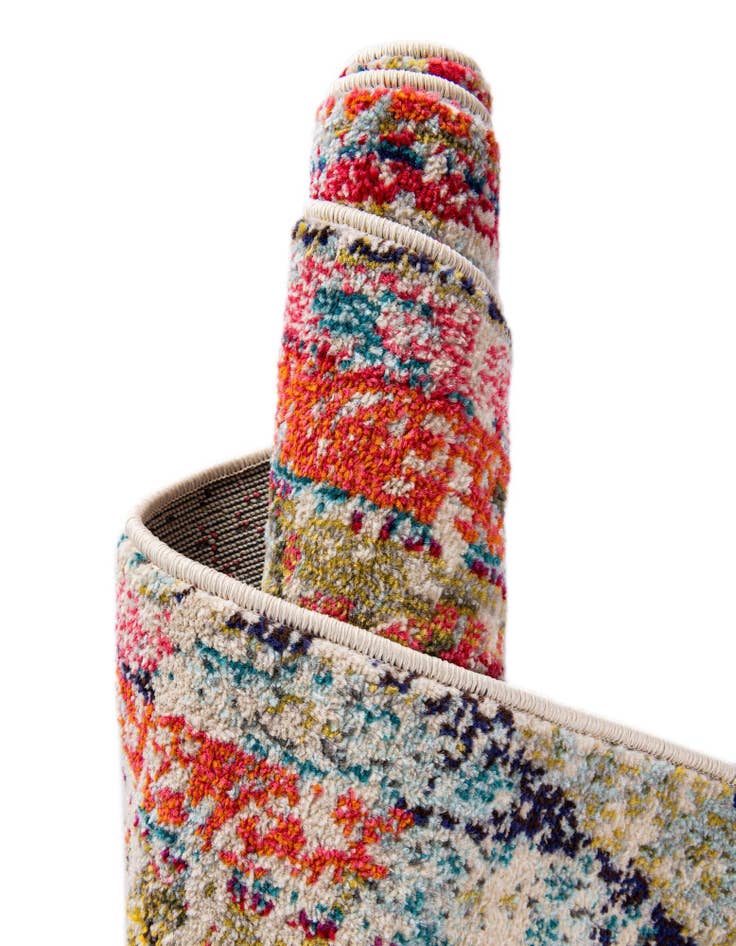 Detail image of 4' x 4'  Washable Santa Fe Square Rug