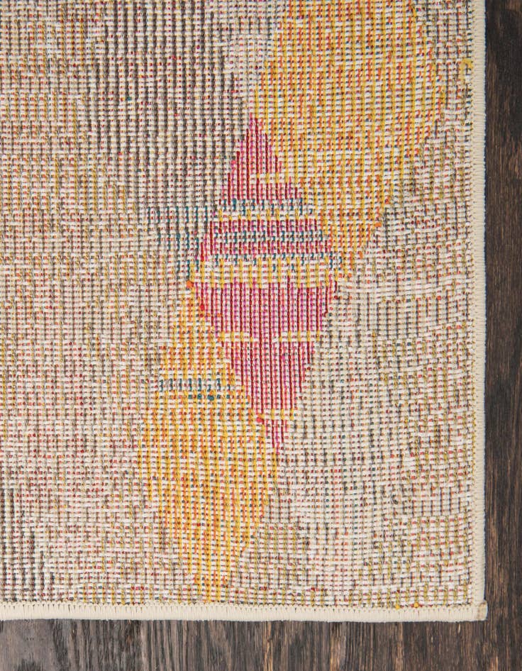 Detail image of 6' x 6'  Washable Santa Fe Square Rug