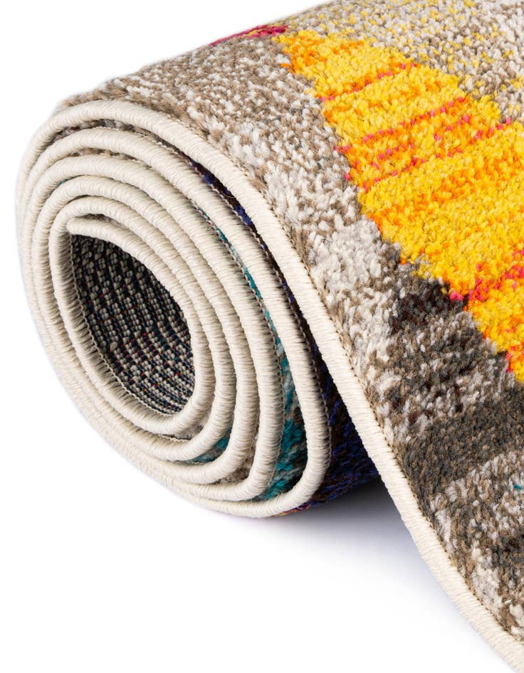 Detail image of 6' x 6'  Washable Santa Fe Square Rug