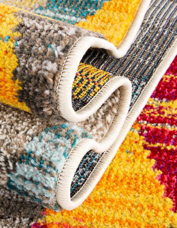 Detail image of 6' x 6'  Washable Santa Fe Square Rug