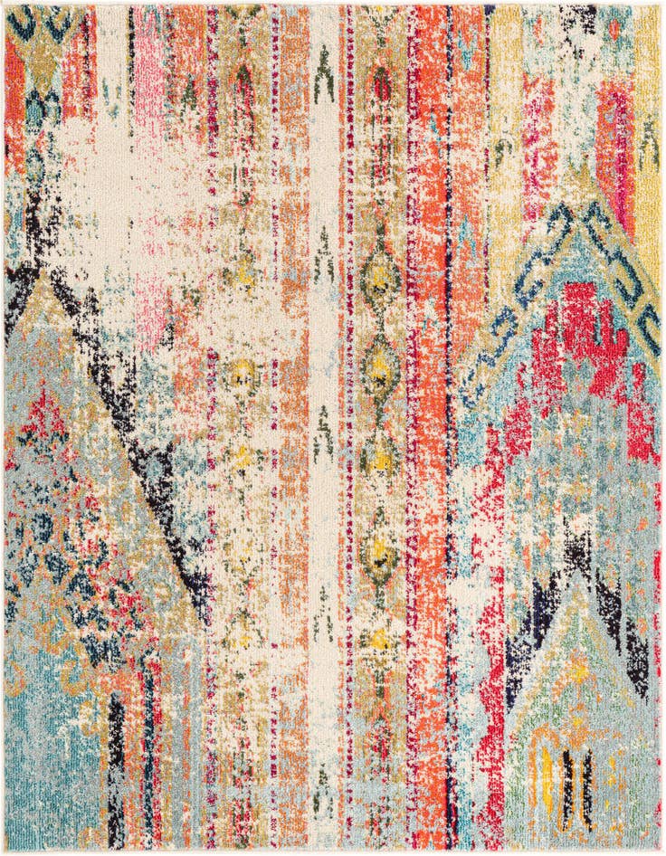 Detail image of 5' x 5' Washable Santa Fe Square Rug