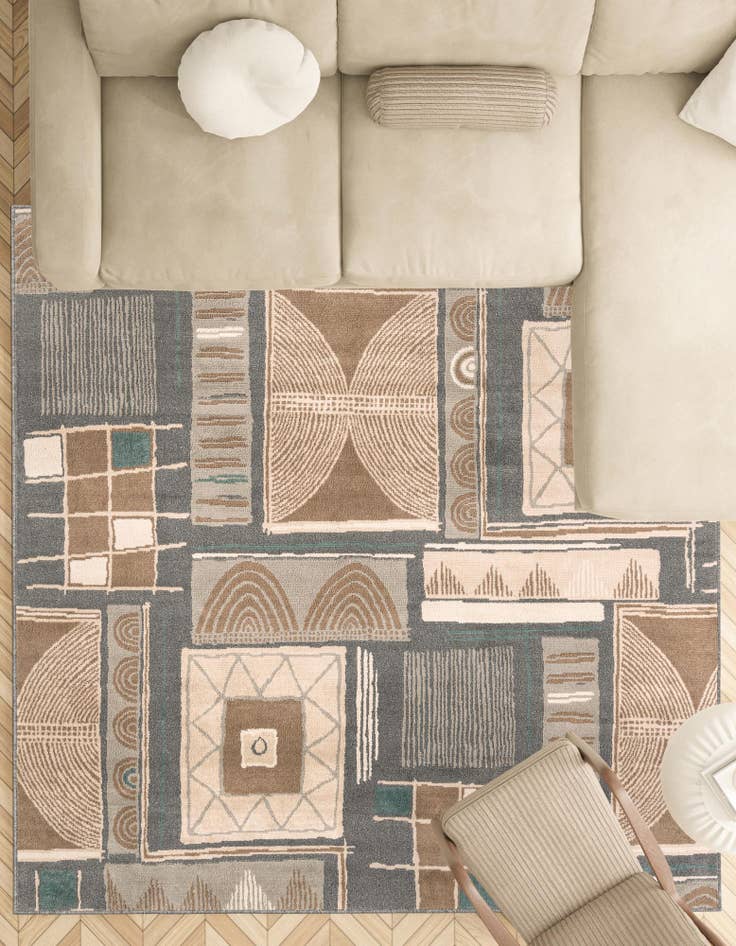 Detail image of 7' 10 x 7' 10 Savannah Square Rug