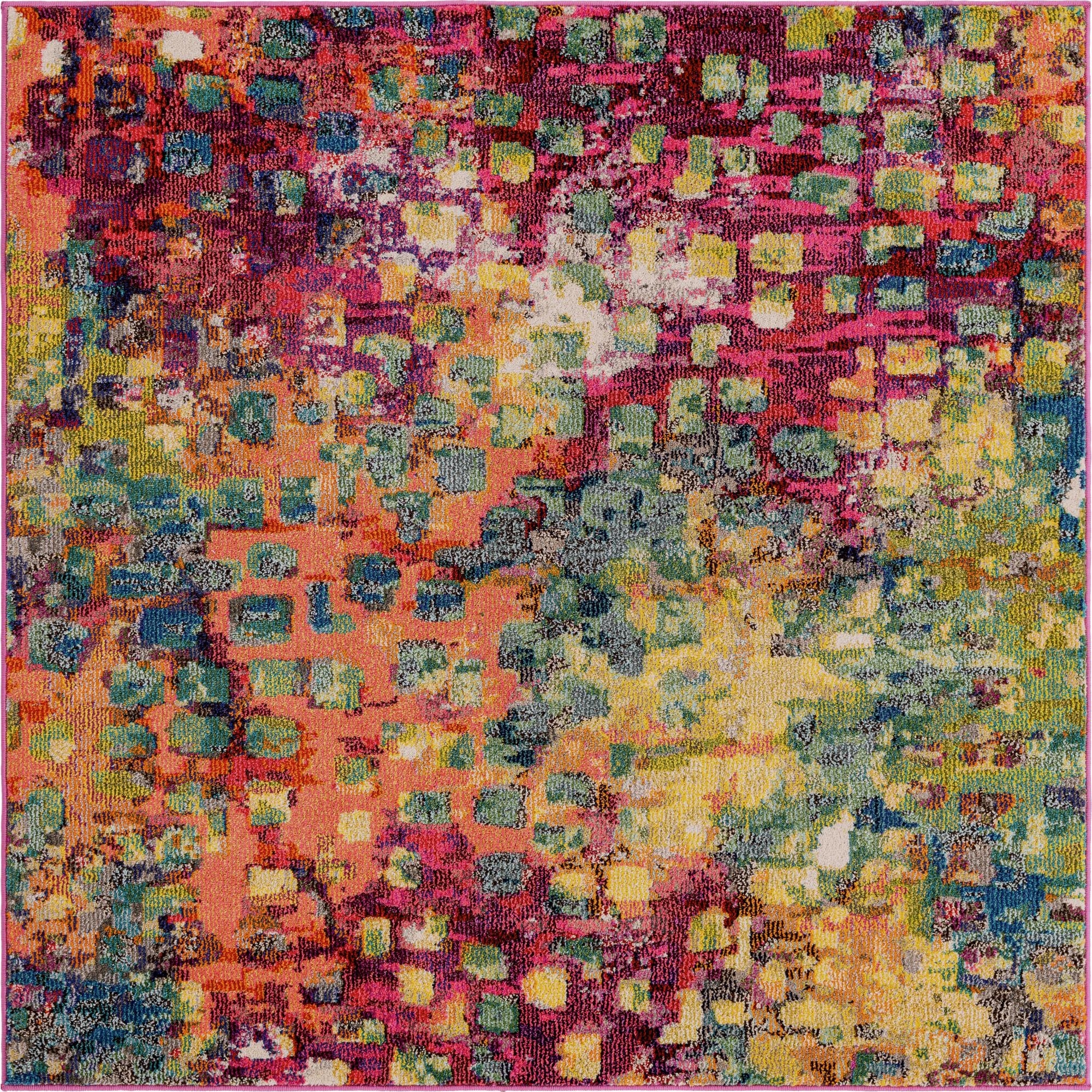 5' x 5' Washable Sevilla Square Rug