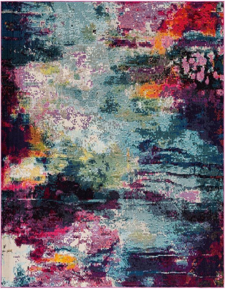 Detail image of 10' x 10' Washable Spectrum Square Rug