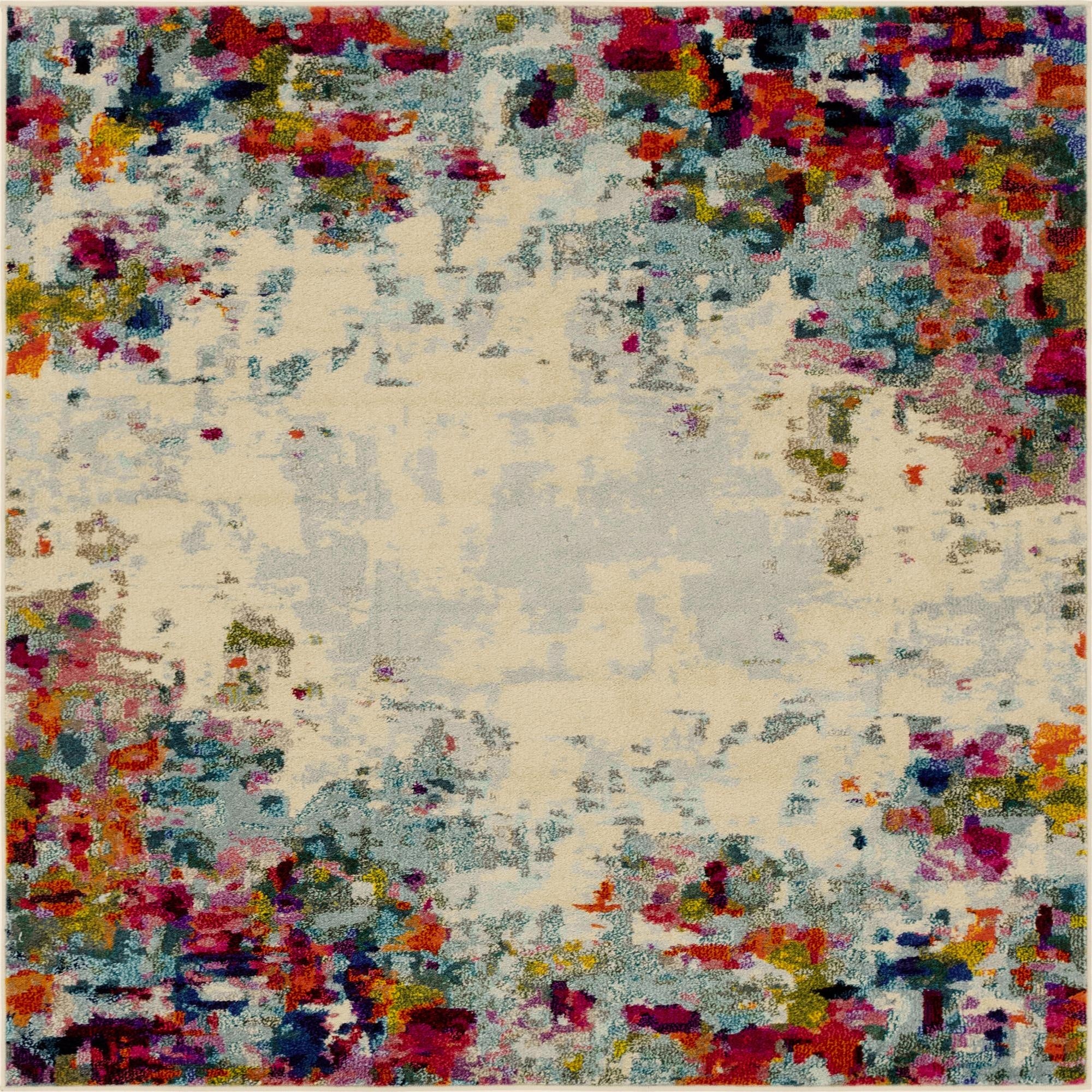 6' x 6'  Washable Spectrum Square Rug