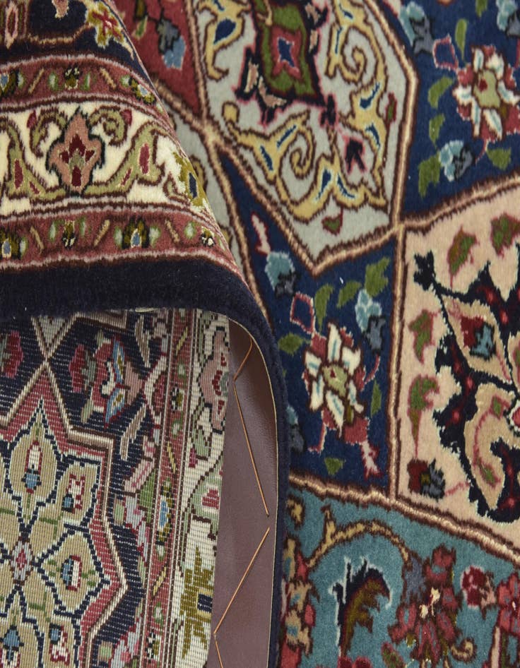 Detail image of 6' 8 x 8' 5 Hand Knotted Tabriz Persian Square Rug