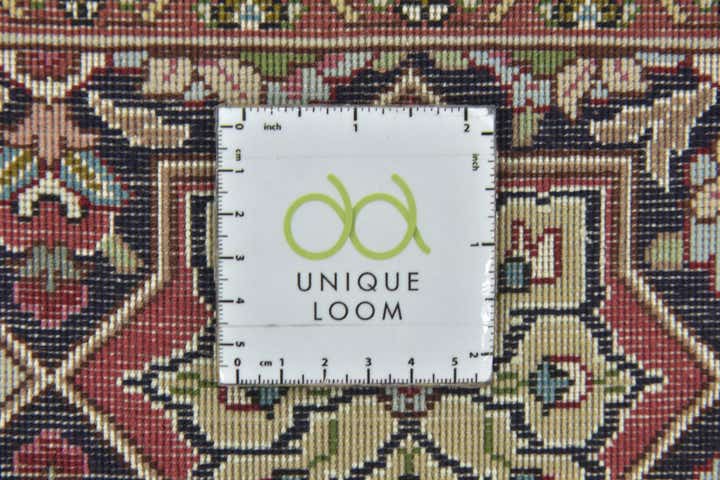 6' 8 x 8' 5 Hand Knotted Tabriz Persian Square Rug