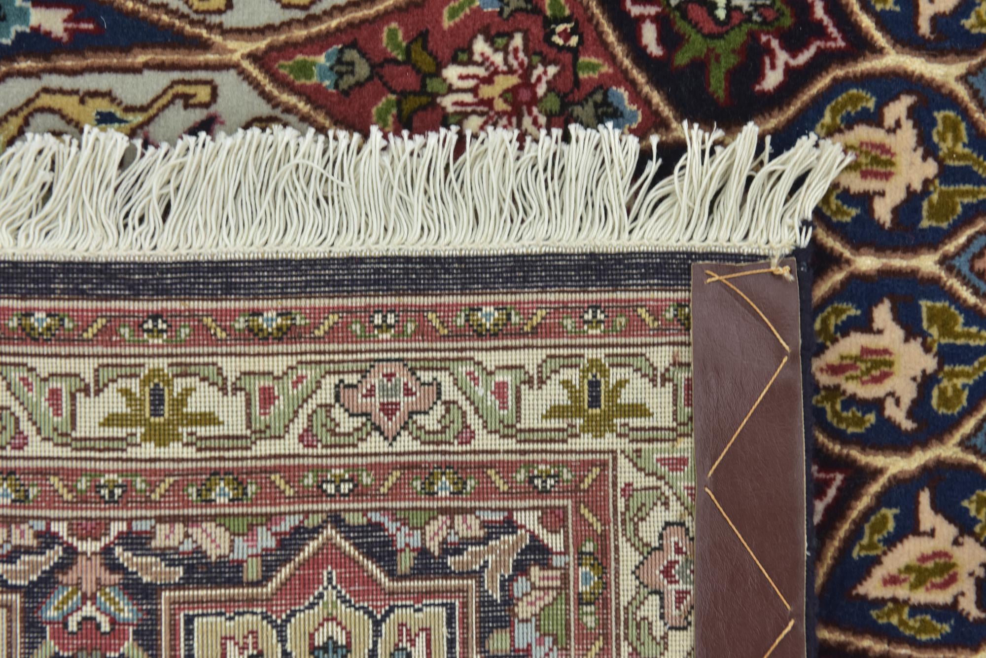 6' 8 x 8' 5 Hand Knotted Tabriz Persian Square Rug