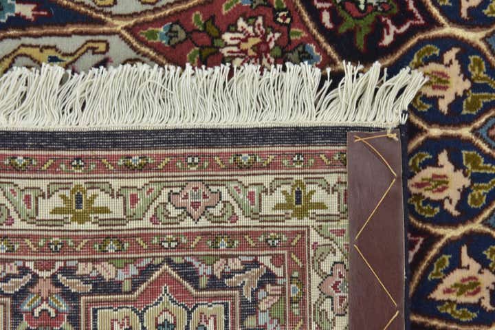 6' 8 x 8' 5 Hand Knotted Tabriz Persian Square Rug