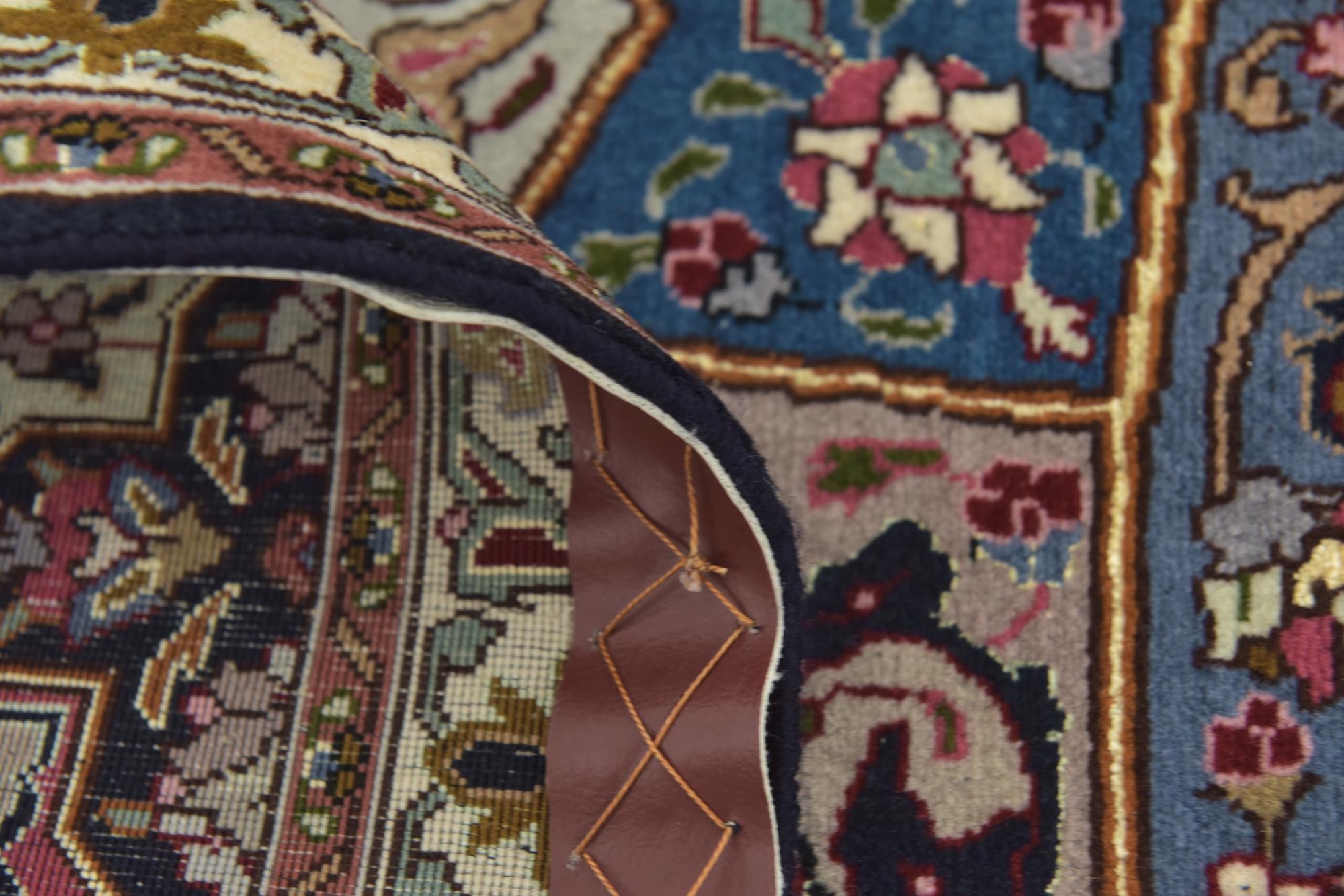 6' 8 x 8' 3 Hand Knotted Tabriz Persian Square Rug