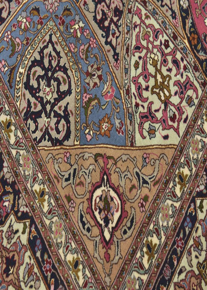 6' 8 x 8' 3 Hand Knotted Tabriz Persian Square Rug