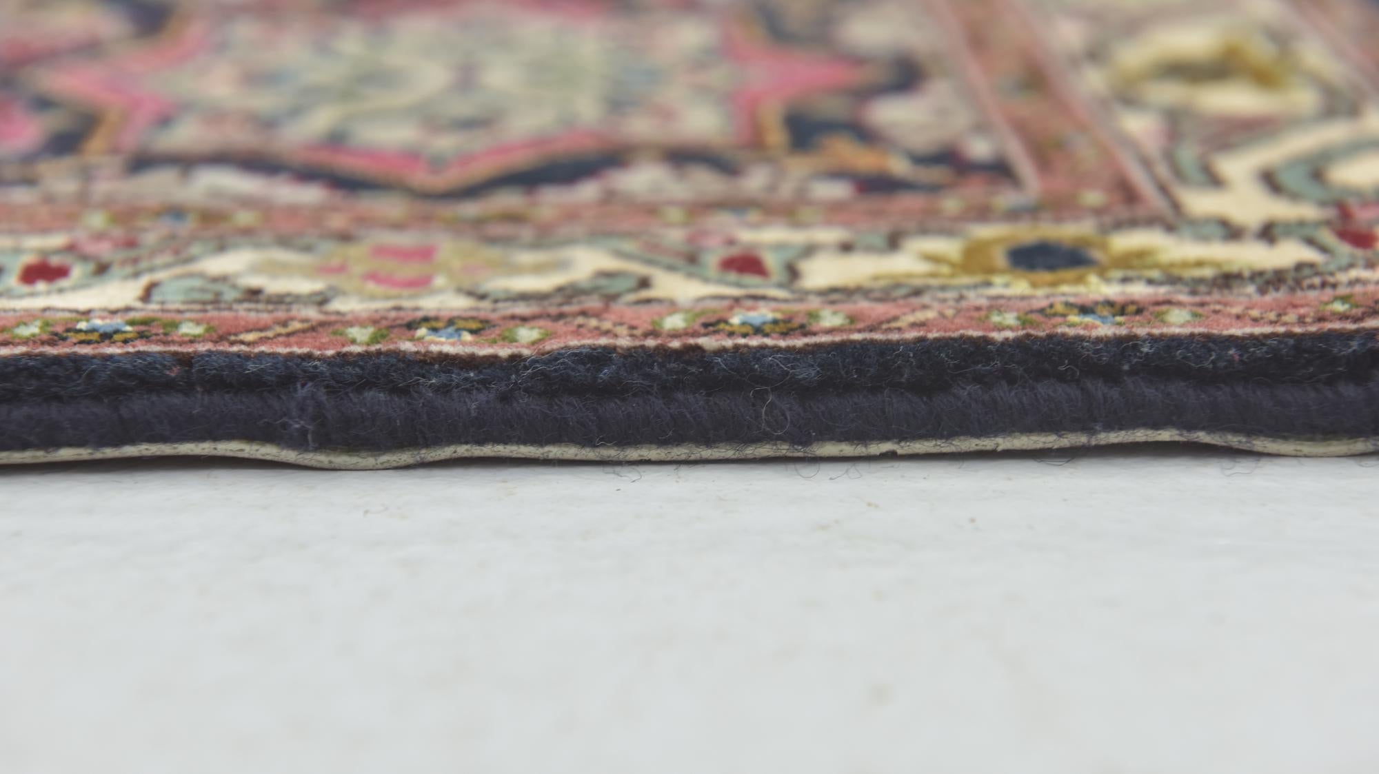 6' 8 x 8' 3 Hand Knotted Tabriz Persian Square Rug
