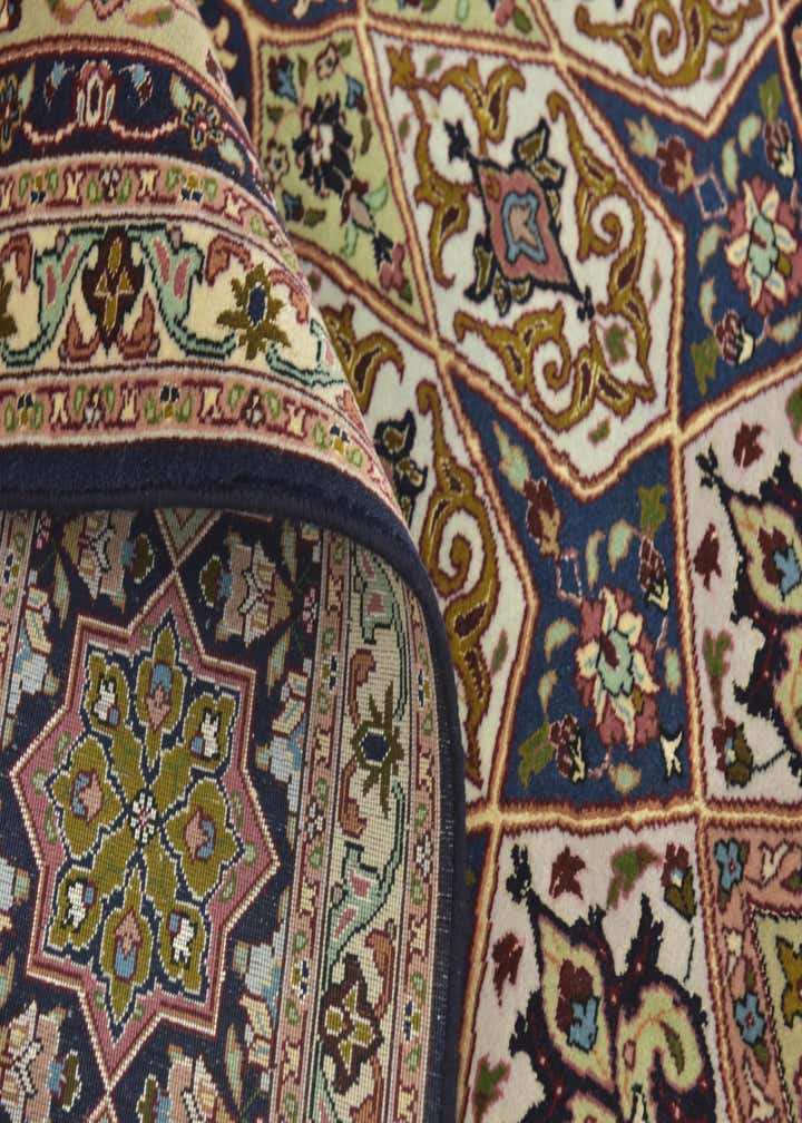 6' 8 x 8' 3 Hand Knotted Tabriz Persian Square Rug