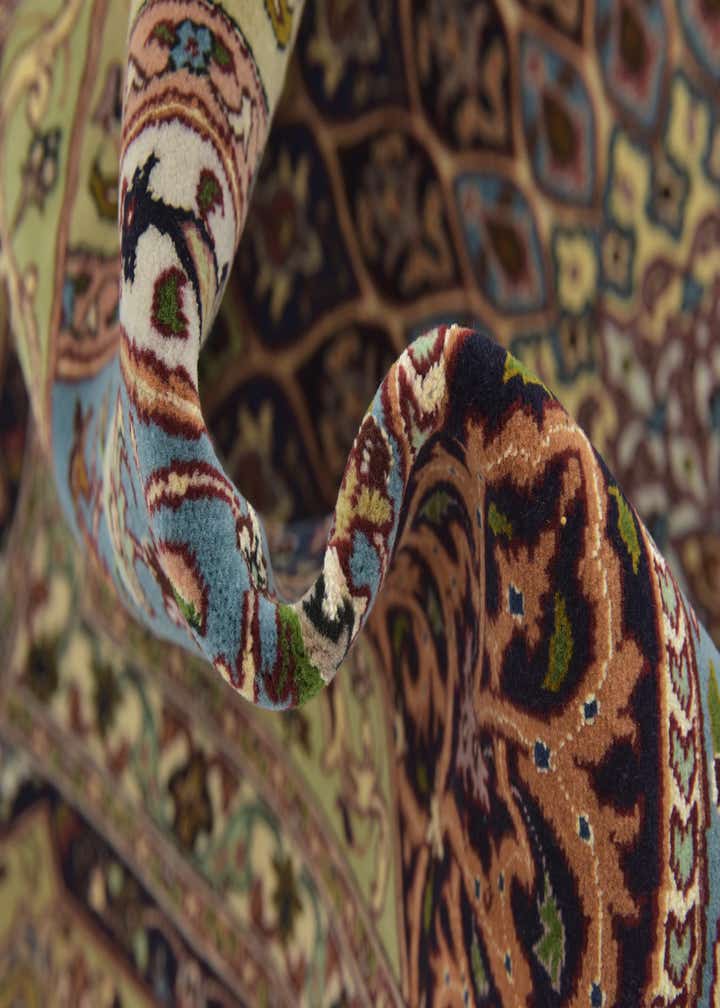 6' 8 x 8' 3 Hand Knotted Tabriz Persian Square Rug