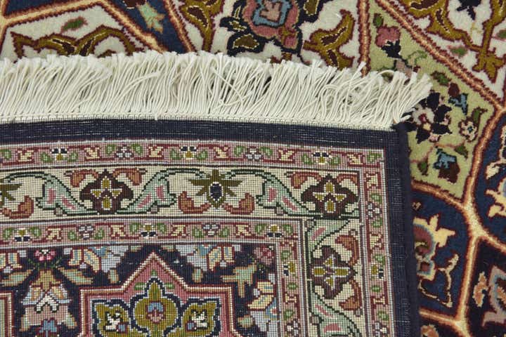 6' 8 x 8' 3 Hand Knotted Tabriz Persian Square Rug