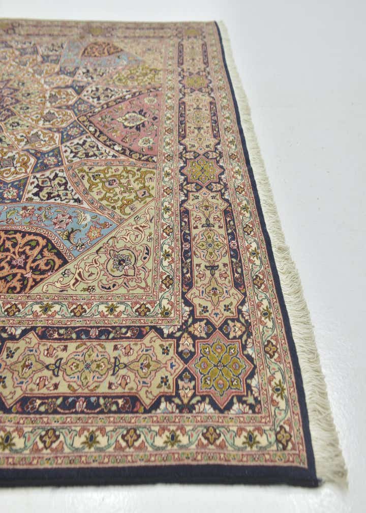 6' 8 x 8' 3 Hand Knotted Tabriz Persian Square Rug