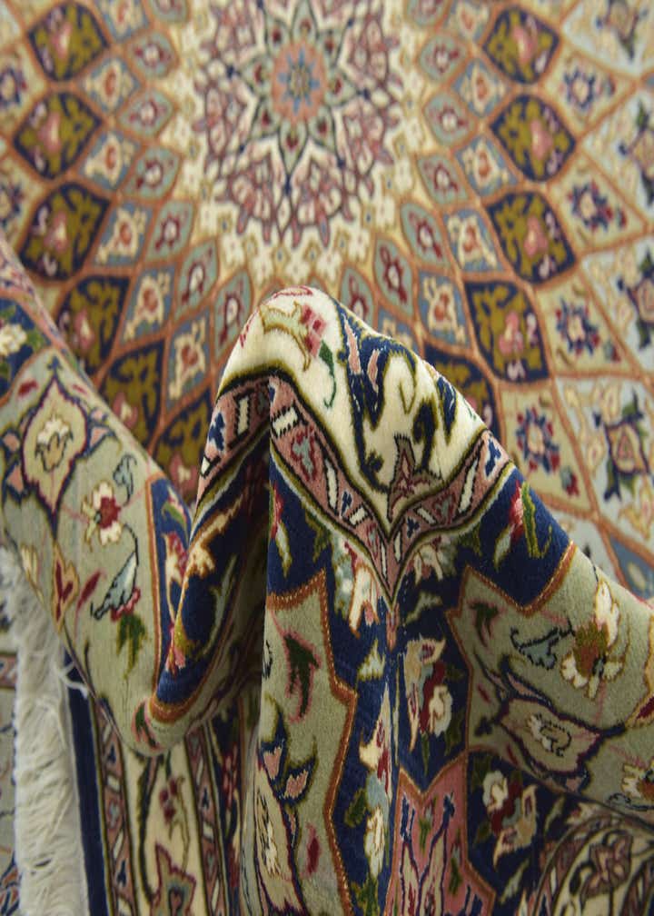 8' 3 x 8' 5 Hand Knotted Tabriz Persian Square Rug