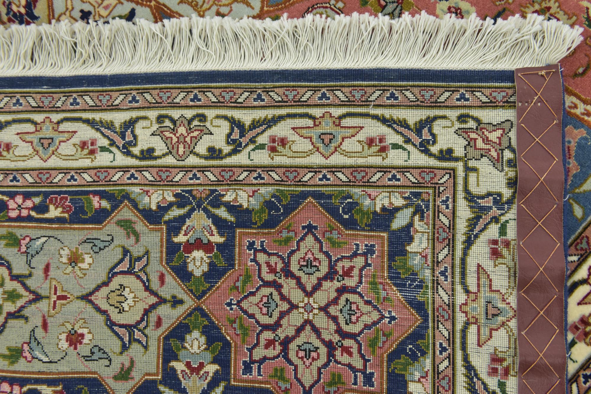 8' 3 x 8' 5 Hand Knotted Tabriz Persian Square Rug