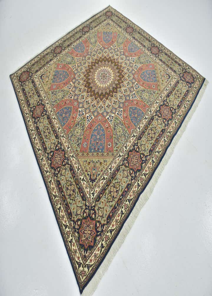8' 3 x 8' 5 Hand Knotted Tabriz Persian Square Rug