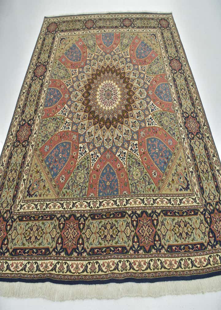 8' 3 x 8' 5 Hand Knotted Tabriz Persian Square Rug